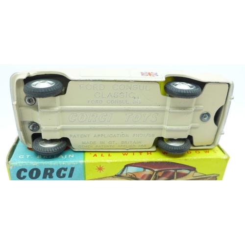 885 - A Corgi Toys Ford Consul Classic, 234, boxed