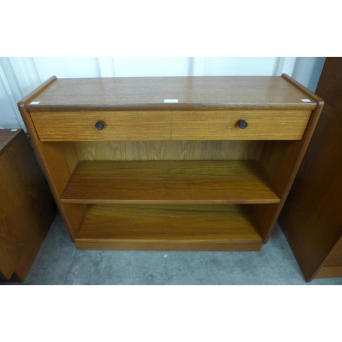 111 - A Parker Knoll teak open bookcase