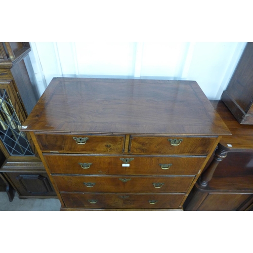 44 - A George I walnut chest on stand