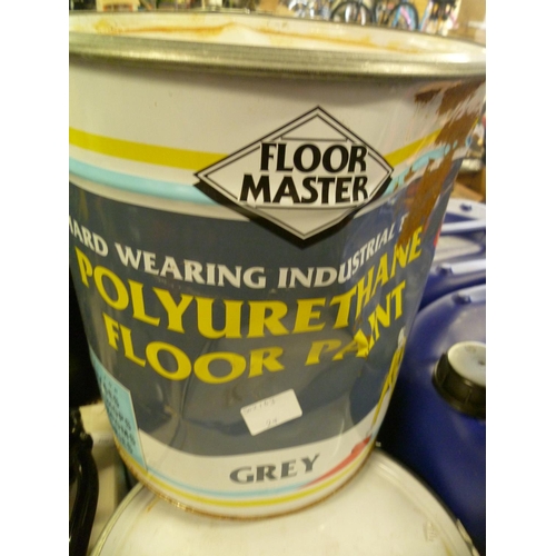 2017 - Floor Master hard wearing industrial floor paint - grey - * this lot is subject to VAT (20ltr)