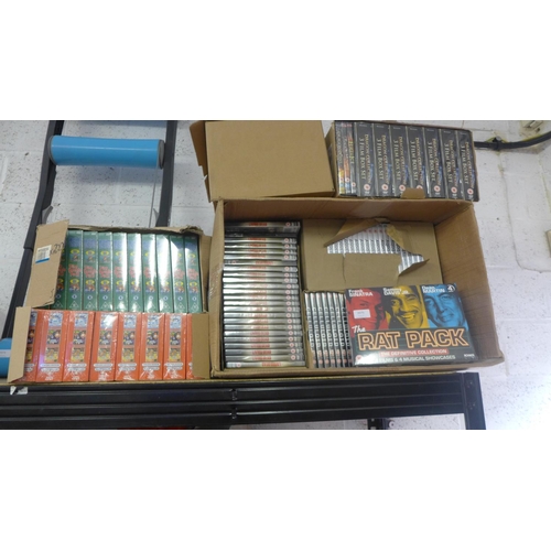 2075 - 6 Boxes of sealed & unused DVD's:- 25 'Cellulois', 25 The Living Dead, 25 Sherry Baby, 25 Barbarossa... 