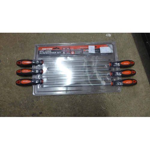 2112 - 6 pce Dekton long screwdriver set - unused - * this lot is subject to VAT