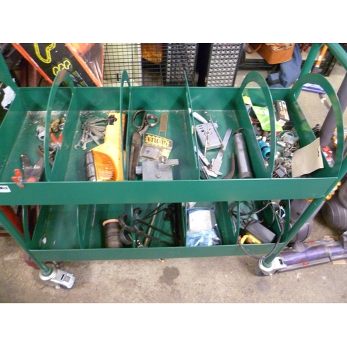 2188 - Metex 10 section tool trolley with qty. of tools, etc.