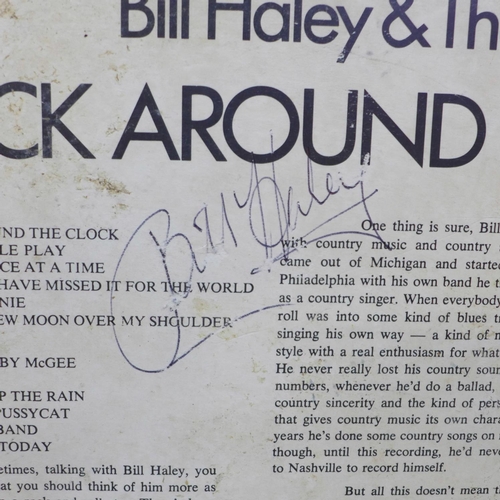 611 - Rock 'n' roll interest; Bill Haley autographed LP