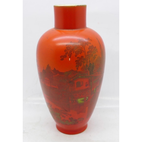 613 - An Adams vase designed by J. Cutts, 15cm