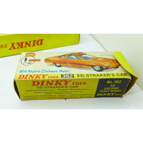 694 - Corgi, Dinky and Matchbox empty boxes includes Matchbox display, Dinky Ed Strakers car, etc. (6)