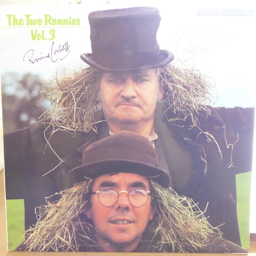 702 - A Two Ronnies autoraphed LP (Barker and Corbett)