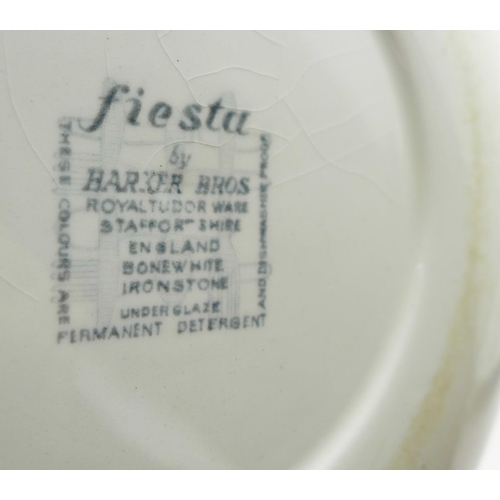 714 - A pair of Fiesta Barker Bros plates and three Maidstone Meakin plates