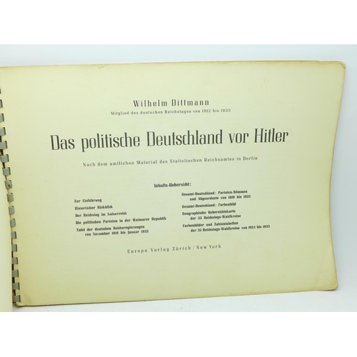 715 - A political book, Das Politische Deutschland Vor Hitler, 1945