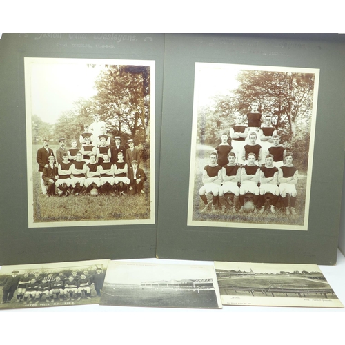 717 - Early 1900's Aston Villa and Acton Villa postcards etc., Aston Villa Weslyans 1904/05 (2), postcards... 