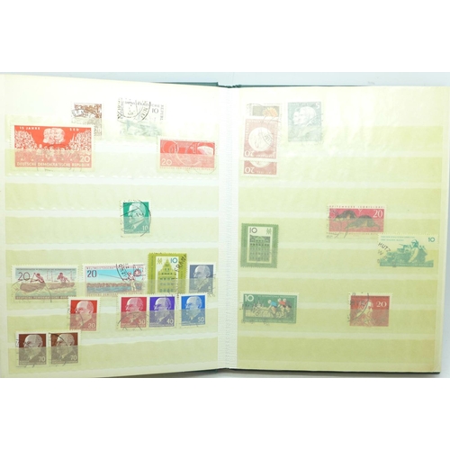 721 - A German stamp album, mainly DDR and The Third Reich, etc.