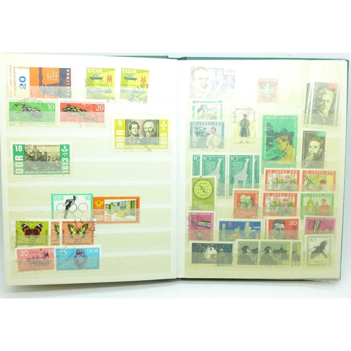 721 - A German stamp album, mainly DDR and The Third Reich, etc.