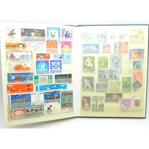 721 - A German stamp album, mainly DDR and The Third Reich, etc.