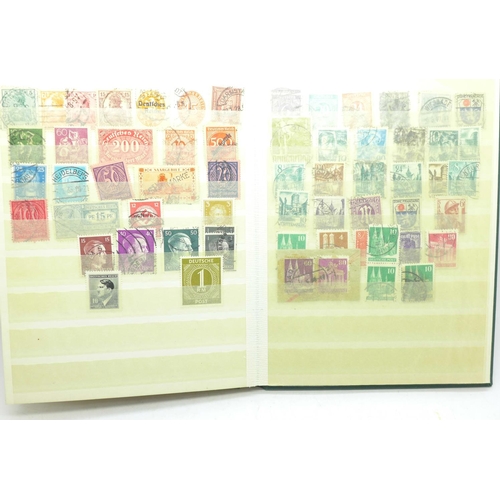 721 - A German stamp album, mainly DDR and The Third Reich, etc.