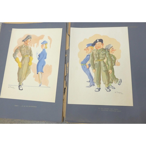 729 - A set of four prints, Polski Wojak by Stanislaw Toegel, 1946, cover a/f