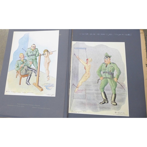 730 - A full collection of Hitleriada Macabra prints by Stanislaw Toegel, 1946, cover a/f
Stansilav Toegel... 