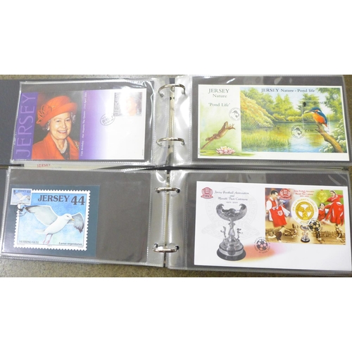 732 - An album of 57 Jersey first day covers 1999 to 2004 and 43 Jersey first day covers, 2004 to 2007