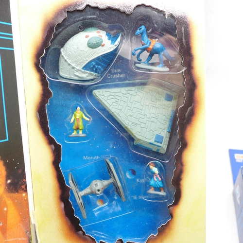 740 - Four Star Wars Micro Machines, three French and one English version