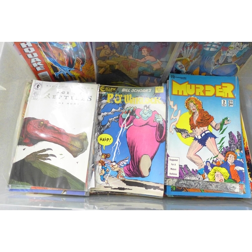 744 - A box of 150 comics