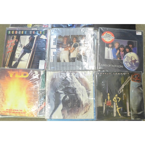 755 - Twenty-two LP records including Whitesnake, Rainbow, Meatloaf, etc.