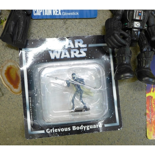 771 - A collection of Star Wars die-cast figures in blister packs from Episode One and other figures