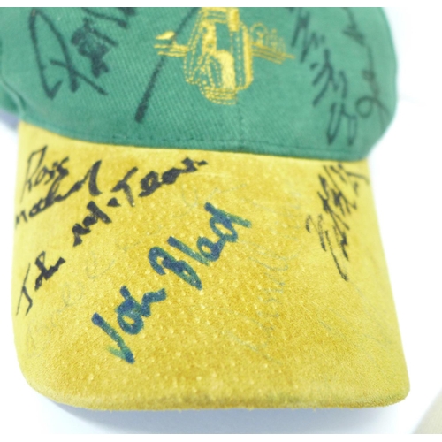 789 - Two golfing caps signed by Tom Watson, Brian Barnes, John McTear, Terry Gale circa 1989, the other c... 