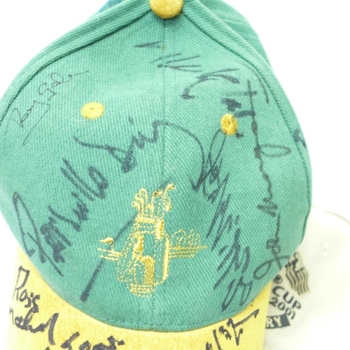 789 - Two golfing caps signed by Tom Watson, Brian Barnes, John McTear, Terry Gale circa 1989, the other c... 