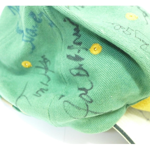 789 - Two golfing caps signed by Tom Watson, Brian Barnes, John McTear, Terry Gale circa 1989, the other c... 