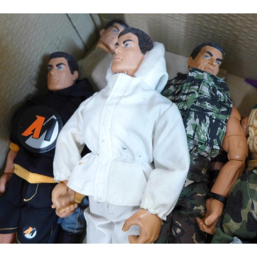 800 - A box of modern Action Man figures and accessories