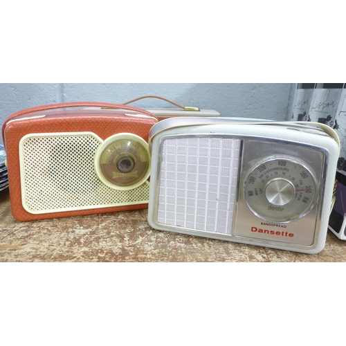 833 - Two Dansette radios and a Pye radio