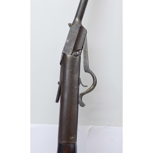 838 - An early 20th Century spring piston air rifle, .177 calibre