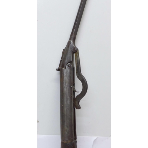 841 - An early 20th Century spring piston air rifle, .177 calibre