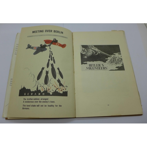 886 - A book, Spirit of The Soviet Union, posters and cartoons