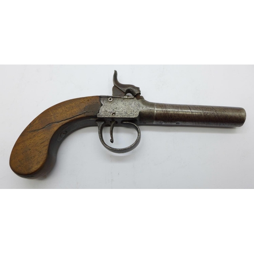 922 - A 19th Century percussion pistol