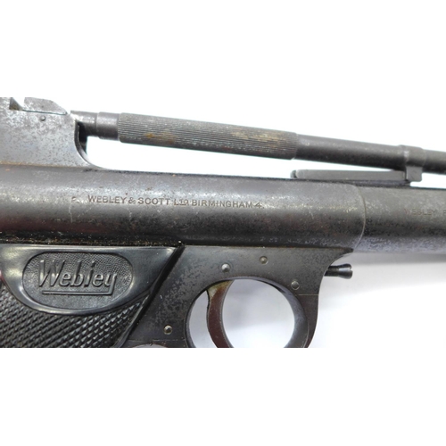 924 - A Webley Mark 1 .22 calibre air pistol