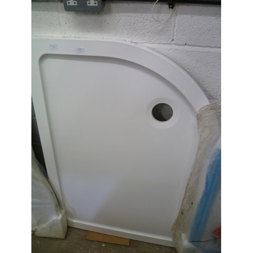 2304 - Shower tray 1200 x 800, Right hand quadrant - unused