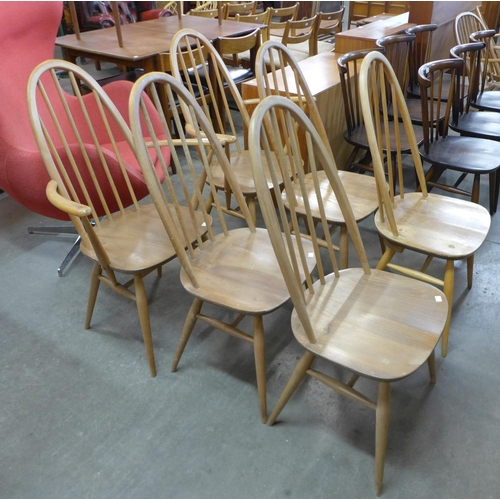 169 - A set of six Ercol Blonde chairs