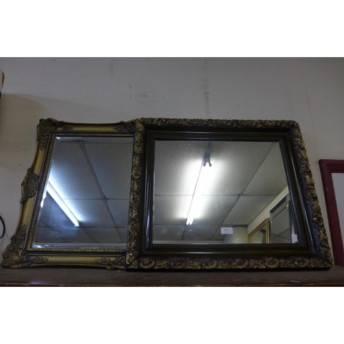 409 - Two gilt framed mirrors