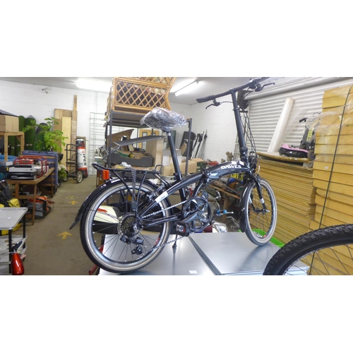 2322 - Dawes Jack aluminium folding bike - Shimano equipped, double wall wheels, pannier rack - as new - RR... 