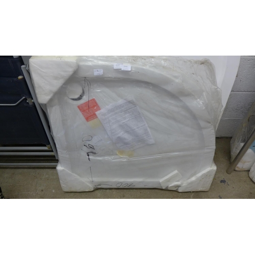 2305 - Shower tray 760 x 900 - unused