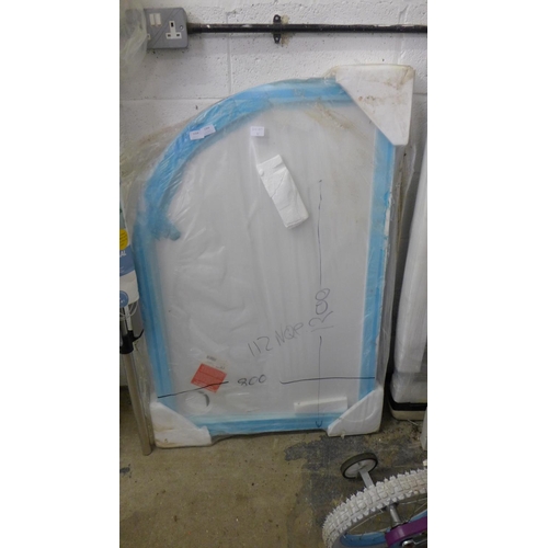 2306 - Shower tray 1200 x 800 left hand quadrant - unused