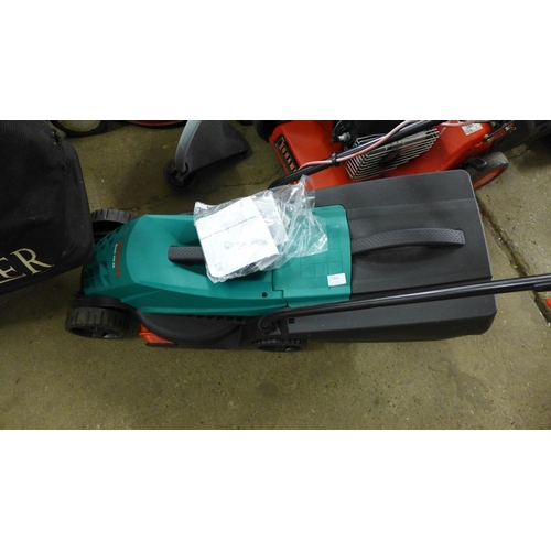 2402 - Bosch Rotak 320ER electric lawnmower with collector & instructions - W