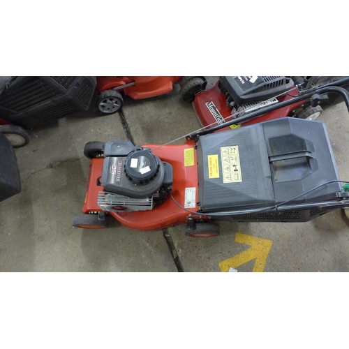 2404 - Champion petrol push mower with collector - W