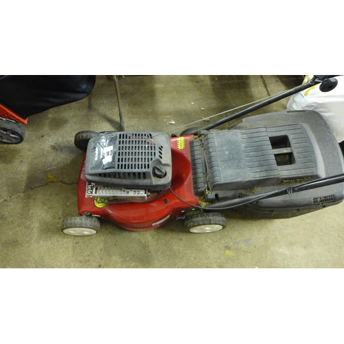 2406 - Mountfield push petrol mower with collector - W - seen running - hardly used