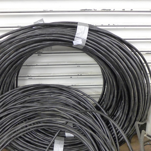 2544 - Reel of 3 core heavy duty electric cable - at least 100 mtrs in length