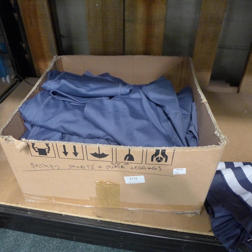 3133 - A small box of mixed shorts and Puma leggings * this lot is subject to VAT