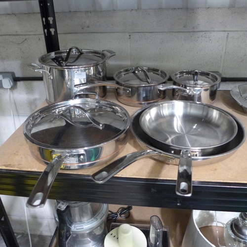 3165 - Ks Stainless Steel Cookware Set, RRP £159.99 + VAT (196-796) * this lot is subject to vat attract