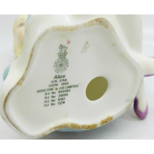 639 - A Royal Doulton figure, Alice, HN2158