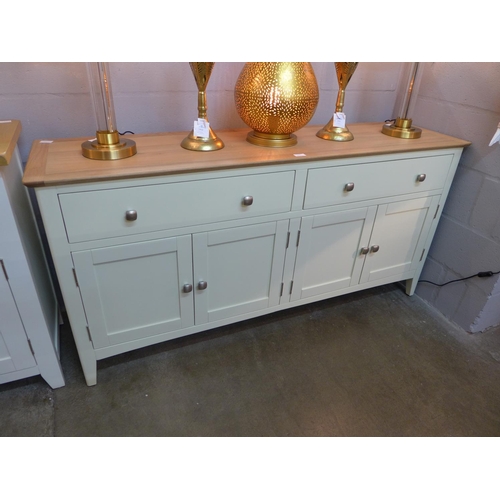 1449 - A Malvern Shaker ivory painted oak four door extra large sideboard (EV29-89) * this lot is subject t... 