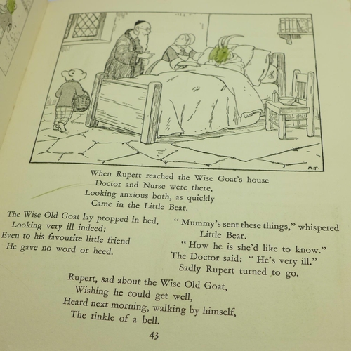 665 - The New Rupert Book, 1940's, and two other Rupert annuals, Three Stories of the Little Bear's Advent... 